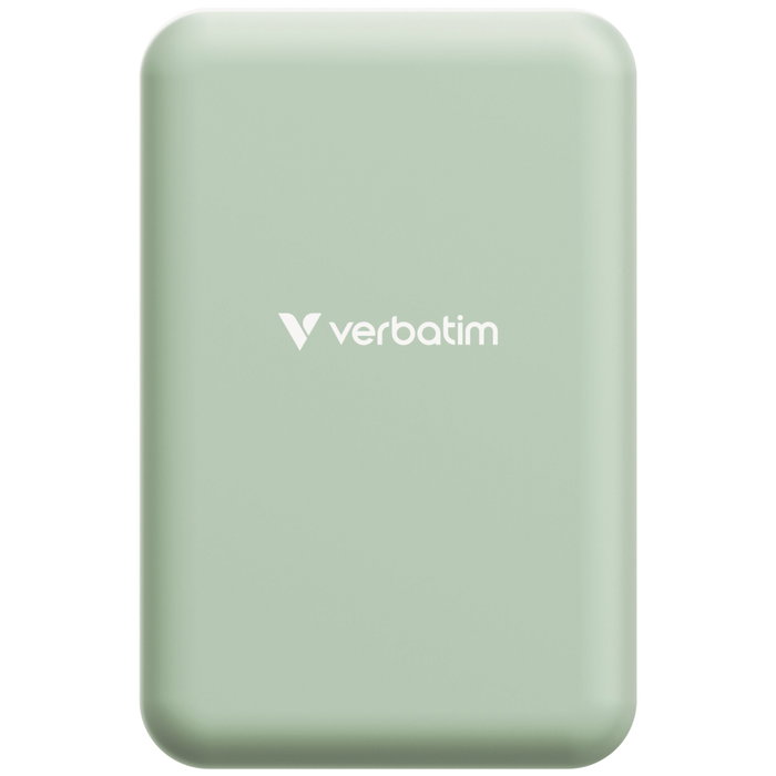 Verbatim Power Bank Inalámbrico Essential 20.000 mAh Verde Verbatim Power Bank Inalámbrico Essential 20.000 mAh Verde