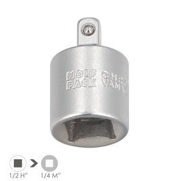 WOLFPACK LINEA PROFESIONAL Adaptador Reductor 1/2" Hembra a 1/4" Macho