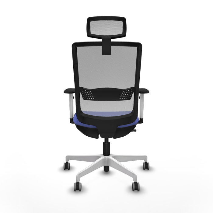 PIQUERAS Y CRESPO Silla de oficina Haches con mecanismo Sincro/Traslack Azul y Gris PIQUERAS Y CRESPO Silla de oficina Haches con mecanismo Sincro/Traslack Azul y Gris