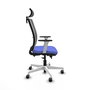 PIQUERAS Y CRESPO Silla de oficina Haches con mecanismo Sincro/Traslack Azul y Gris