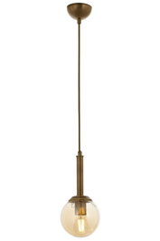 Opviq Lámpara de Araña AV-1781-1E Metal y Cristal 90 cm Diámetro 15 cm Casquillo E27 IP20 Color Antiquation