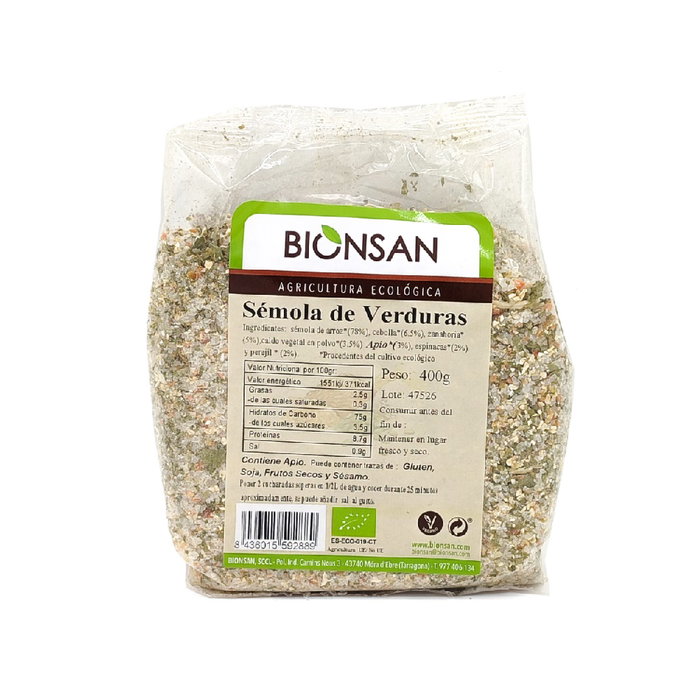 BIONSAN Sémola de Verduras ECO 400g BIONSAN Sémola de Verduras ECO 400g