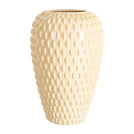 Jarrón Crema Cerámica Decoración 34 X 34 X 52 cm