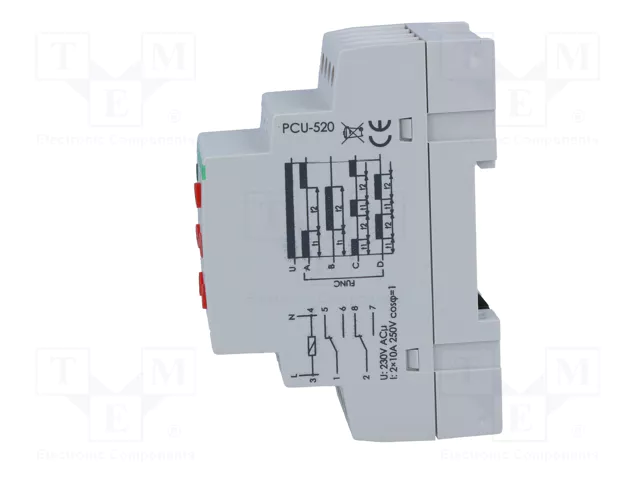 F&F Relé de tiempo PCU 230VAC DPDT F&F Relé de tiempo PCU 230VAC DPDT
