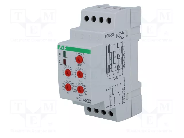 F&F Relé de tiempo PCU 230VAC DPDT F&F Relé de tiempo PCU 230VAC DPDT