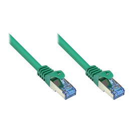 Alcasa Patch Cable Cat6A S/FTP 1.5m RJ-45 Macho-Macho Verde - Cable de Red 10GBase-T 500 MHz 27 AWG