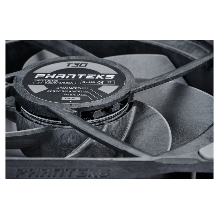 Phanteks T30 PWM 120mm Fan 3-Pack - Negro Phanteks T30 PWM 120mm Fan 3-Pack - Negro