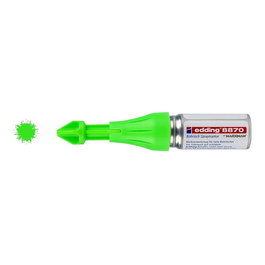 Edding Marcador Spray Tiza Fluorescente Verde para Agujeros Profundos 250 Pulverizaciones Uso Ø3-13mm Multisuperficie
