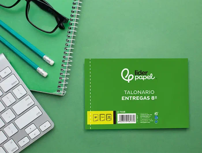 Liderpapel T328 Talonario Entregas 8º Original y 2 Copias Apaisado