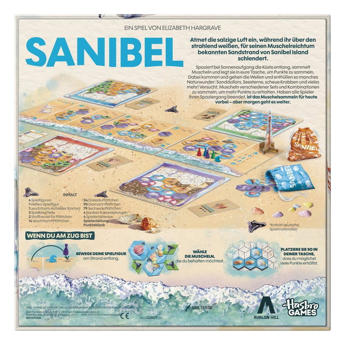 Hasbro Sanibel Juego de mesa Edición Alemán Hasbro Sanibel Juego de mesa Edición Alemán