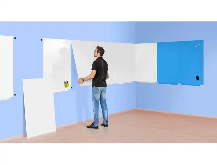 Rocada Pizarra Magnética Lacada Azul 55x75 cm