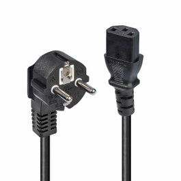 Lindy Cable de alimentación Schuko a IEC C13, 3 m, Negro
