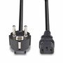 Lindy Cable de Alimentación Schuko 2 Pines a IEC C13, 3m, Negro