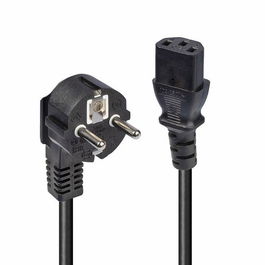 Lindy Cable de Alimentación Schuko 2 Pines a IEC C13, 3m, Negro