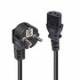 Lindy Cable de Alimentación Schuko 2 Pines a IEC C13, 3m, Negro
