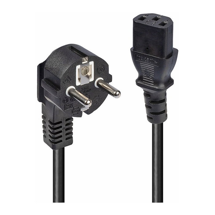 Lindy Cable de alimentación Schuko CEE7/7 a IEC C13 de 3 m, Negro Lindy Cable de alimentación Schuko CEE7/7 a IEC C13 de 3 m, Negro
