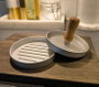 DKD Home Decor Prensa Hamburguesa INOX ACACIA 12x12x8 cm