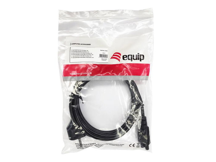 Equip Cable de Alimentación C5 a Cee7 4 Negro 1.8m Equip Cable de Alimentación C5 a Cee7 4 Negro 1.8m