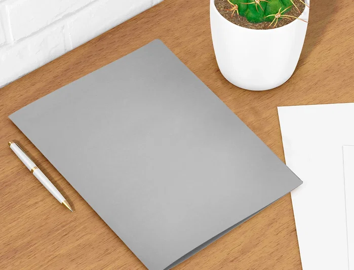 Liderpapel Subcarpeta de archivo folio gris 180g/m2