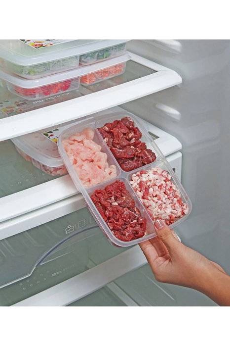 Hermia - 400 Juego de Cajas de Almacenamiento de Plástico Transparente Duradero, 12 Piezas, 400 ml cada una, 15.5 x 21 x 3.5 cm