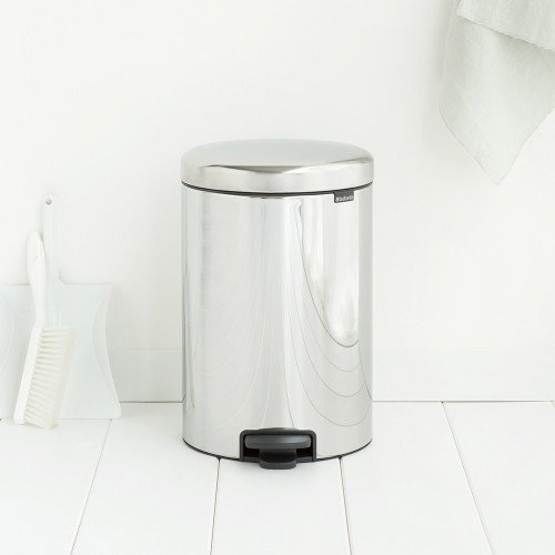 Brabantia Papelera NewIcon DP030, 20 L, Plata, Alrededor Brabantia Papelera NewIcon DP030, 20 L, Plata, Alrededor
