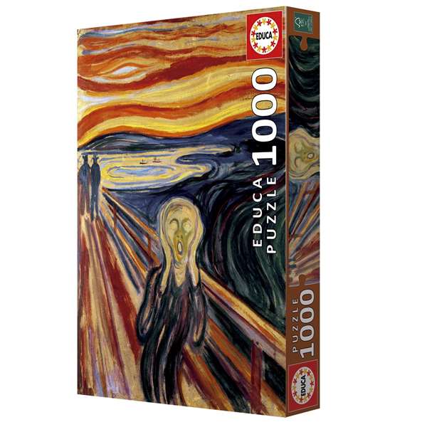 Educa Puzzle 1000 Piezas Adultos El Grito de Edvard Munch 20308, 48x68 cm incluye Pegamento Educa Puzzle 1000 Piezas Adultos El Grito de Edvard Munch 20308, 48x68 cm incluye Pegamento