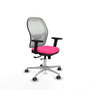 PIQUERAS Y CRESPO Silla de oficina Jorquera Rosa y Blanco