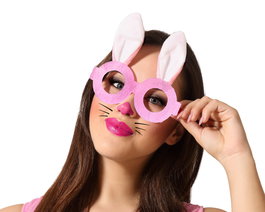 Gafas Conejo Rosa Mujer Adulto para Fiestas y Disfraces