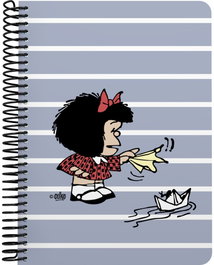 GRAFOPLAS DISEÑO Cuaderno 4º Mafalda Boat 80 hojas 90g 4mm