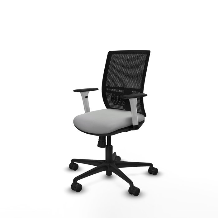 PIQUERAS Y CRESPO Silla de oficina Yunquera Gris claro y Negro PIQUERAS Y CRESPO Silla de oficina Yunquera Gris claro y Negro