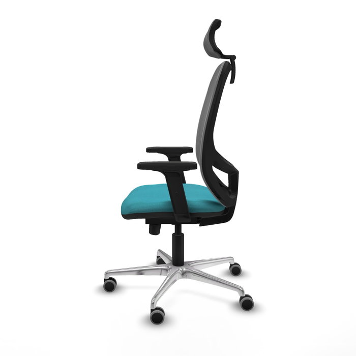 PIQUERAS Y CRESPO Silla de oficina Cilanco con mecanismo Sincro/Traslack Turquesa y Gris PIQUERAS Y CRESPO Silla de oficina Cilanco con mecanismo Sincro/Traslack Turquesa y Gris