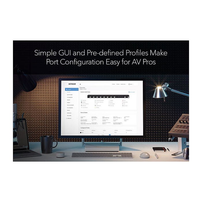 NETGEAR GSM4210PX-100EUS Switch Gigabit Ethernet Gestionado PoE+ 220W 8 Puertos