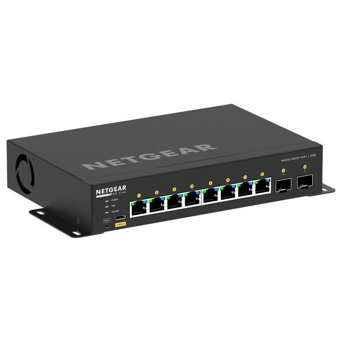 NETGEAR GSM4210PX-100EUS Switch Gigabit Ethernet Gestionado PoE+ 220W 8 Puertos