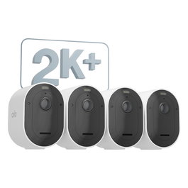 Arlo AAAOU33059 Cámara de Seguridad Pro 5 2K+ Visión Nocturna a Color 4 Cámaras Wi-Fi Doble Banda