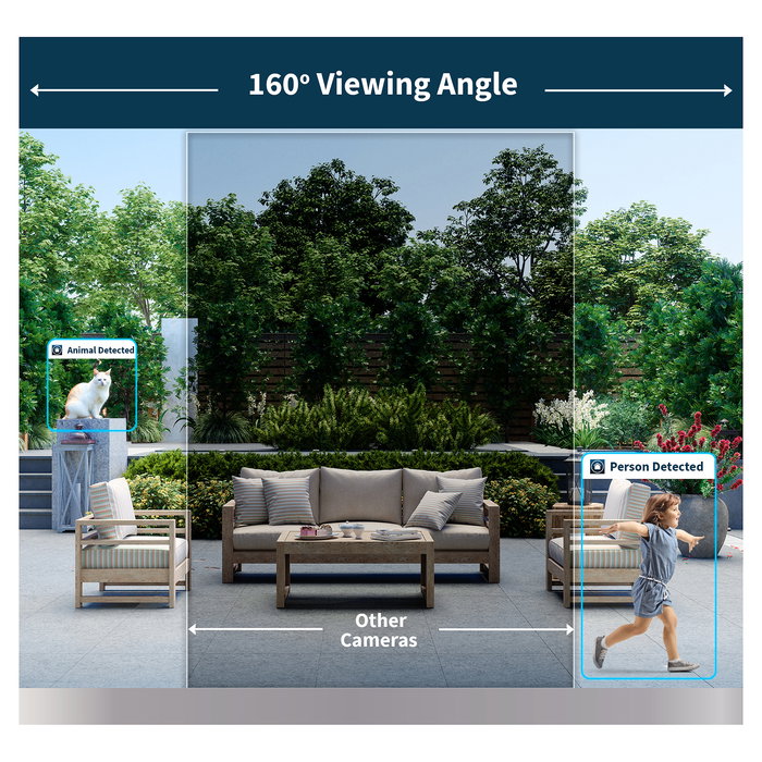 ARLO Pro5 2K+ Cámara de Seguridad Exterior e Interior, Juego de 4 Cámaras Inalámbricas, Resolución 1440 x 2560 Pixeles, Visión Nocturna, Montaje Techo/Pared