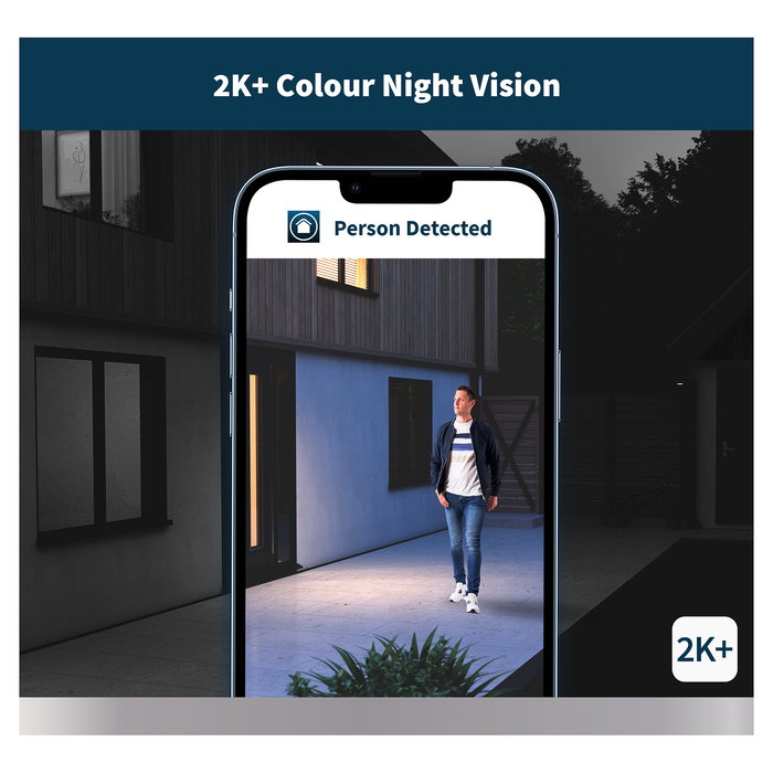 ARLO Pro5 2K+ Cámara de Seguridad Exterior e Interior, Juego de 4 Cámaras Inalámbricas, Resolución 1440 x 2560 Pixeles, Visión Nocturna, Montaje Techo/Pared