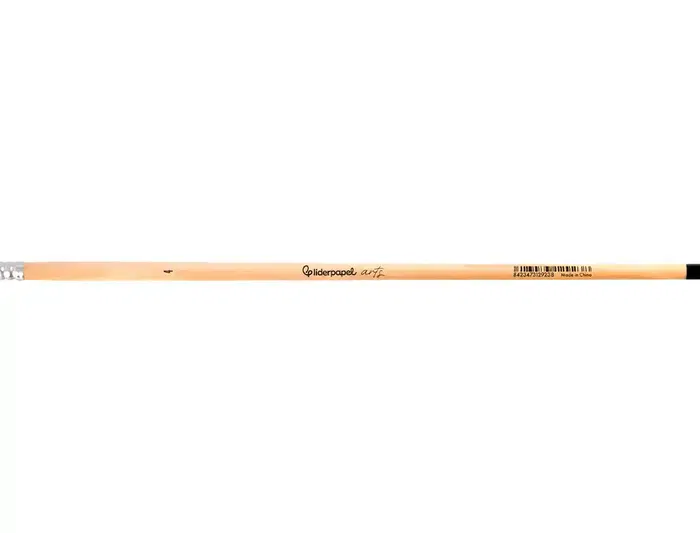 Liderpapel Pincel para Pintura al Óleo y Acrílica N 4 Punta Plana de Cerda Certificado FSC