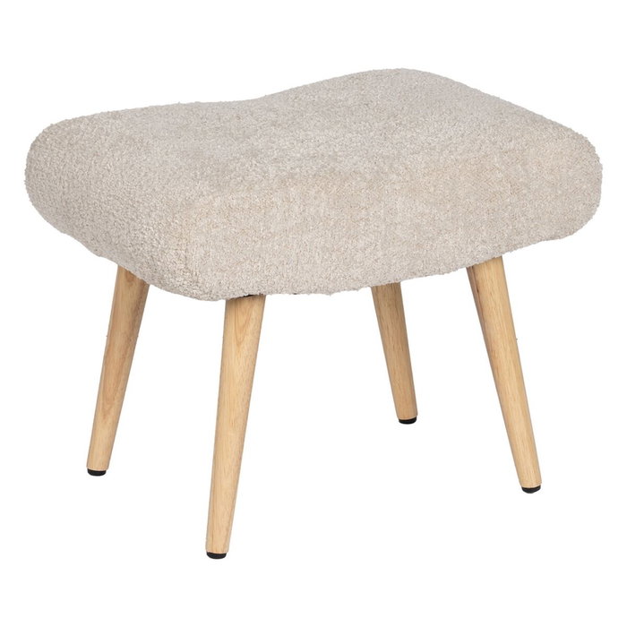 Ixia Banqueta Beige Tejido-Madera Salón 53 x 38 x 41 cm Ixia Banqueta Beige Tejido-Madera Salón 53 x 38 x 41 cm