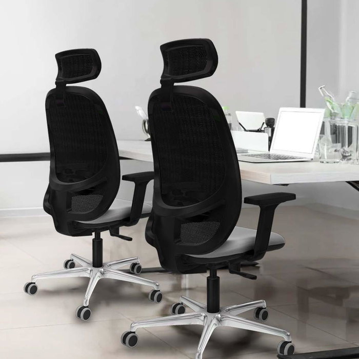 PIQUERAS Y CRESPO Silla de oficina Cilanco con mecanismo Sincro, Azul marino y Negro PIQUERAS Y CRESPO Silla de oficina Cilanco con mecanismo Sincro, Azul marino y Negro