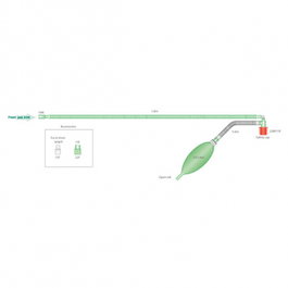 Circuito respiratorio pediátrico T-Ayres 1 ud
