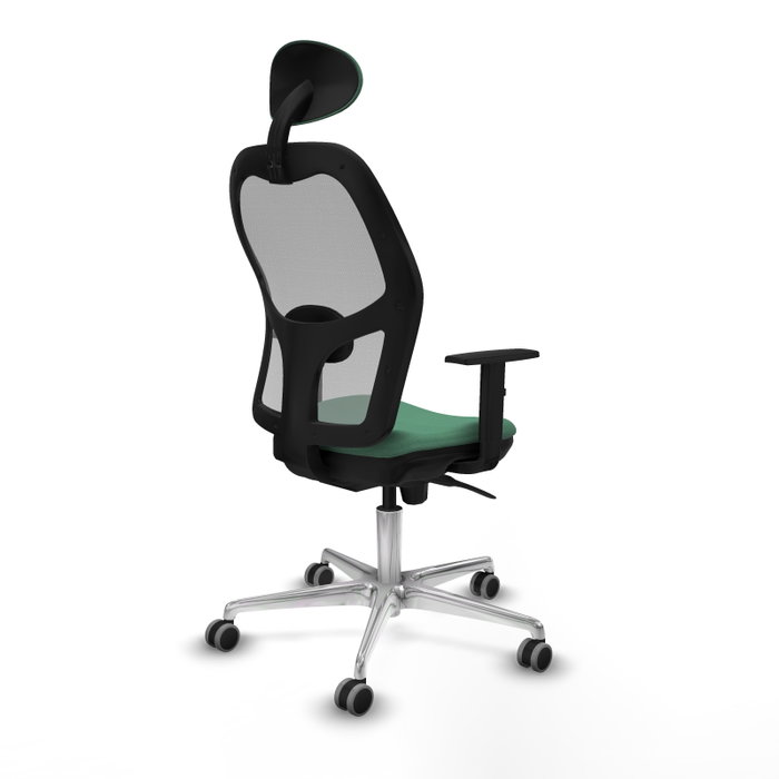 PIQUERAS Y CRESPO Silla de oficina Jorquera, Verde esmeralda y Gris