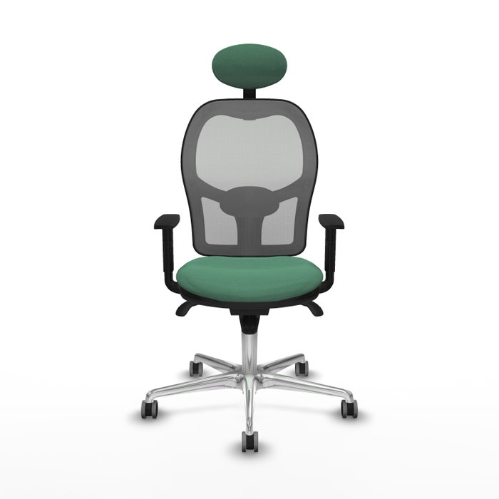 PIQUERAS Y CRESPO Silla de oficina Jorquera, Verde esmeralda y Gris