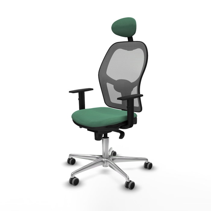 PIQUERAS Y CRESPO Silla de oficina Jorquera, Verde esmeralda y Gris