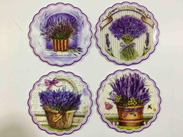 DKD Home Decor Salvamanteles de Dolomita y Corcho 20x20x1 cm Surtido de Colores