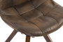 DKD Home Decor Silla Brooklyn de Poliéster y Madera en Marrón y Natural