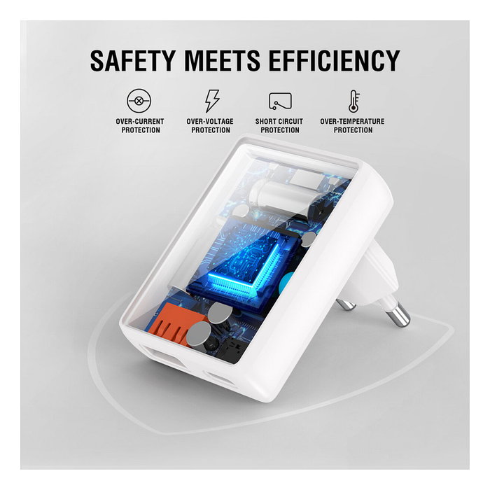 4smarts Cargador FlatPlug Duos 546020, 20W GaN, Carga Rápida, 1 USB-C y 1 USB-A, Blanco 4smarts Cargador FlatPlug Duos 546020, 20W GaN, Carga Rápida, 1 USB-C y 1 USB-A, Blanco