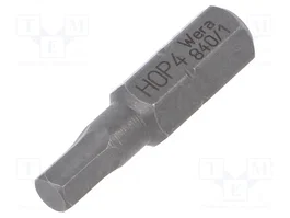 WERA Punta de destornillador hexagonal HEX 4 mm 1/4 pulgada 25 mm