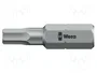 WERA Punta de destornillador hexagonal HEX 4 mm 1/4 pulgada 25 mm