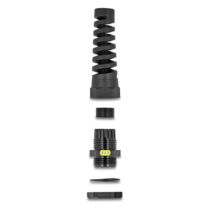 DeLOCK 60625 Prensacables M16 con ventilación y alivio de tensión IP68 negro, 2 unidades DeLOCK 60625 Prensacables M16 con ventilación y alivio de tensión IP68 negro, 2 unidades