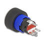 DeLOCK 22047 Pulsador Plástico 22mm IP60 Rojo Negro Azul Plata 230V 3A